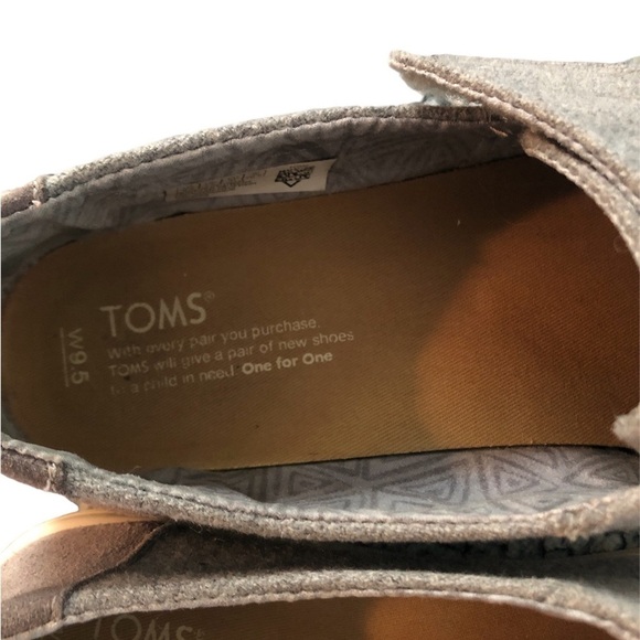 LOAFERS TOMS Loafers Gray size  9.5 - Picture 8 of 9